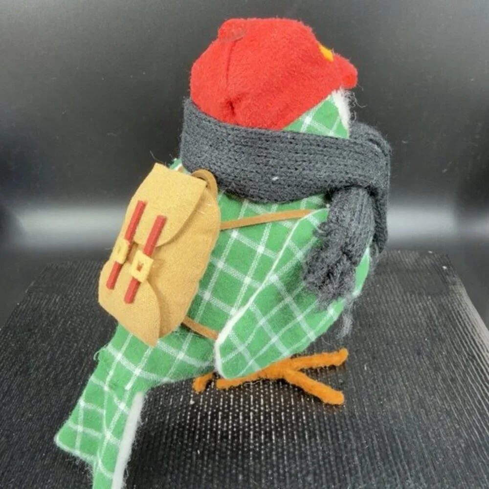 Wondershop Target Spritz‎ Fabric Bird Figurine Maus Green Plaid Backpack 2018